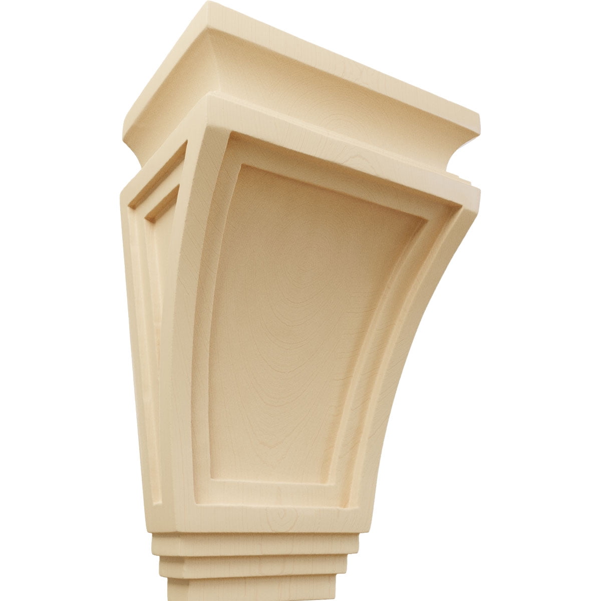 Unfinished Maple Traditional 6" x 4" x 9" Corbel