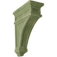 thumbnail image 1 of Ekena Millwork 6"W x 4"D x 9"H Arts and Crafts Wood Vintage Decor Corbel, Restoration Green, 1 of 6