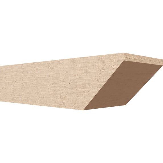 Ekena Millwork 6"W x 4"H x 16"L Concord Woodgrain TimberThane Rafter Tail, Primed Tan