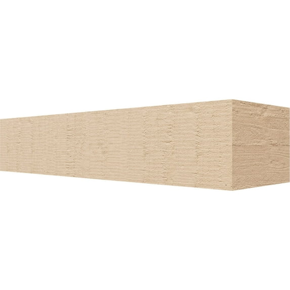 Ekena Millwork 6"W x 4"H x 20"L Block Woodgrain TimberThane Rafter Tail, Primed Tan