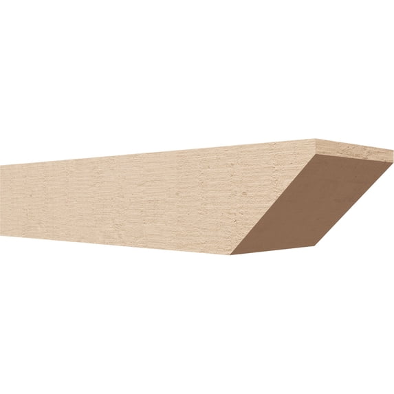 Ekena Millwork 6"W x 4"H x 20"L Concord Woodgrain TimberThane Rafter Tail, Primed Tan