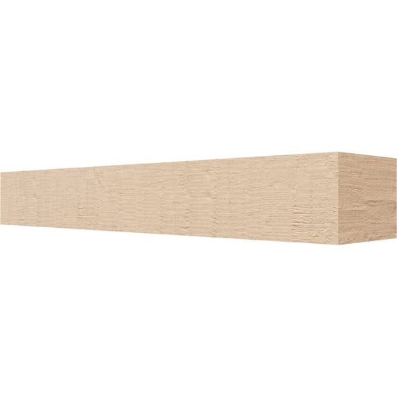 Ekena Millwork 6"W x 4"H x 28"L Block Woodgrain TimberThane Rafter Tail, Primed Tan