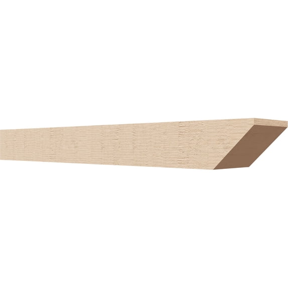 Ekena Millwork 6"W x 4"H x 36"L Concord Woodgrain TimberThane Rafter Tail, Primed Tan