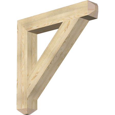 Ekena Millwork 6"W x 40"D x 40"H Traditional Craftsman Rough Sawn Bracket, Douglas Fir