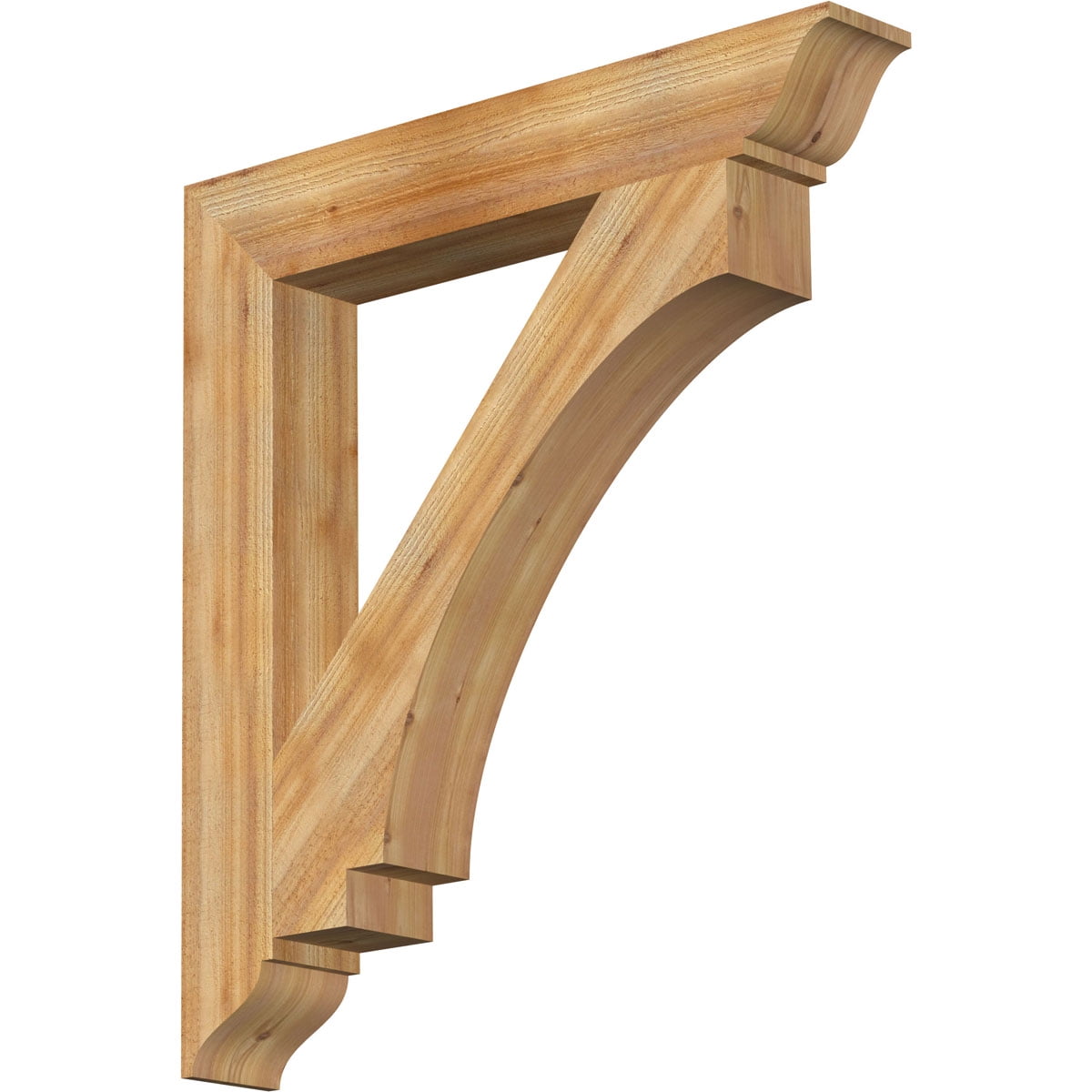 Ekena Millwork 6"W x 40"D x 44"H Imperial Traditional Rough Sawn Bracket, Western Red Cedar