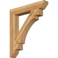 thumbnail image 1 of Ekena Millwork 6"W x 40"D x 44"H Merced Slat Rough Sawn Bracket, Western Red Cedar, 1 of 4