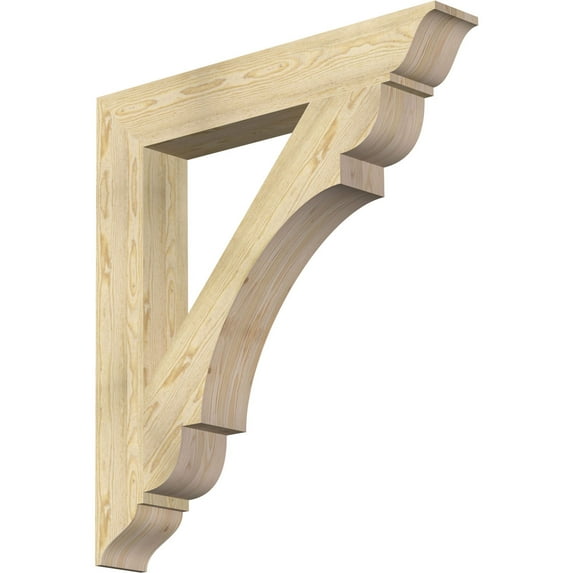 Ekena Millwork 6"W x 40"D x 44"H Olympic Traditional Rough Sawn Bracket, Douglas Fir