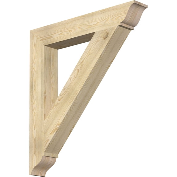 Ekena Millwork 6"W x 40"D x 44"H Traditional Traditional Rough Sawn Bracket, Douglas Fir