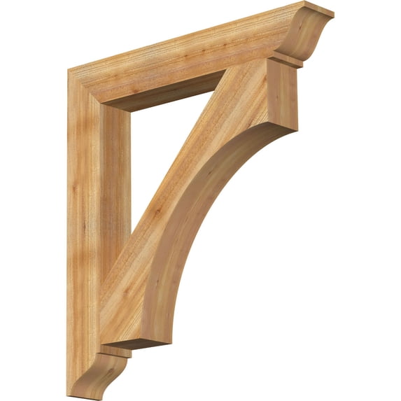 Ekena Millwork 6"W x 40"D x 44"H Westlake Traditional Rough Sawn Bracket, Western Red Cedar