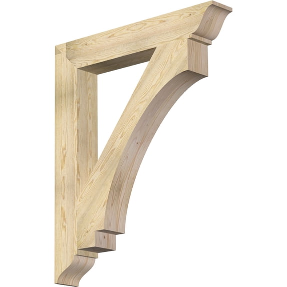 Ekena Millwork 6"W x 40"D x 48"H Imperial Traditional Rough Sawn Bracket, Douglas Fir