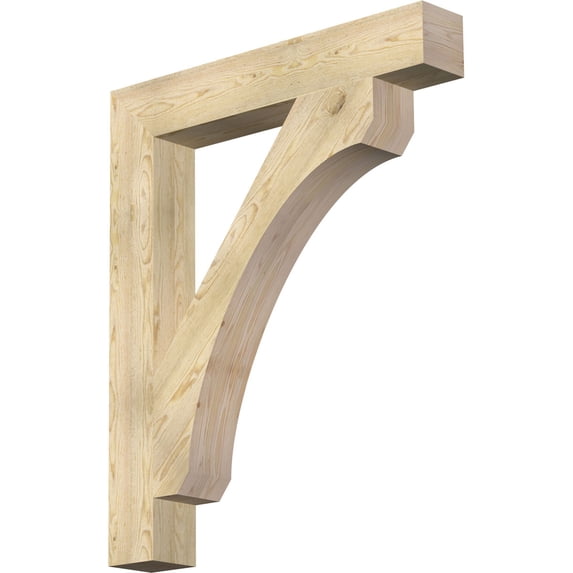 Ekena Millwork 6"W x 40"D x 48"H Legacy Block Rough Sawn Bracket, Douglas Fir