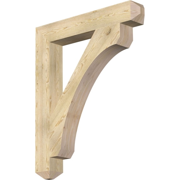 Ekena Millwork 6"W x 40"D x 48"H Legacy Craftsman Rough Sawn Bracket, Douglas Fir