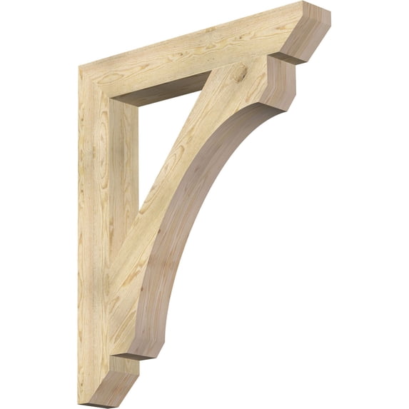 Ekena Millwork 6"W x 40"D x 48"H Legacy Slat Rough Sawn Bracket, Douglas Fir