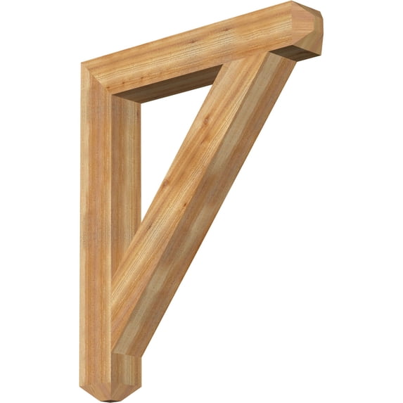 Ekena Millwork 6"W x 40"D x 48"H Traditional Craftsman Rough Sawn Bracket, Western Red Cedar