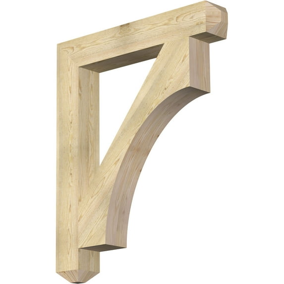 Ekena Millwork 6"W x 40"D x 48"H Westlake Craftsman Rough Sawn Bracket, Douglas Fir