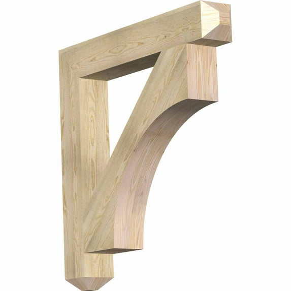 Ekena Millwork 6"W x 42"D x 42"H Westlake Craftsman Rough Sawn Bracket, Douglas Fir