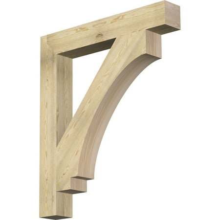 Ekena Millwork 6"W x 42"D x 48"H Imperial Block Rough Sawn Bracket, Douglas Fir