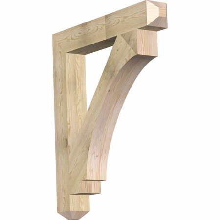 Ekena Millwork 6"W x 42"D x 48"H Imperial Craftsman Rough Sawn Bracket, Douglas Fir