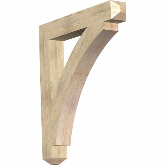Ekena Millwork 6"W x 42"D x 48"H Thorton Craftsman Rough Sawn Bracket, Douglas Fir