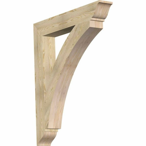 Ekena Millwork 6"W x 42"D x 48"H Thorton Traditional Rough Sawn Bracket, Douglas Fir