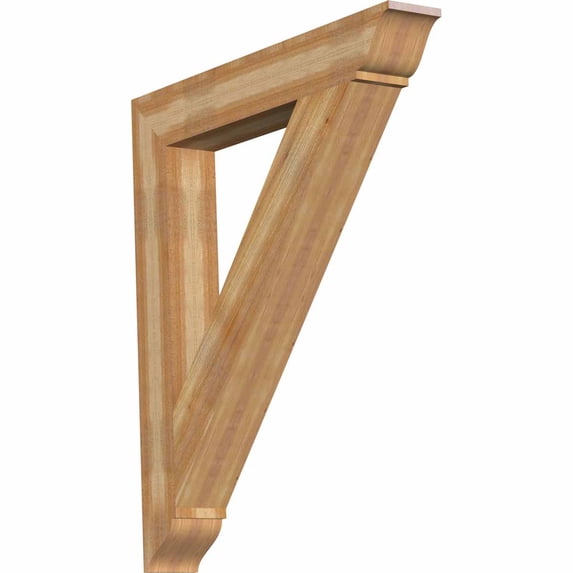 Ekena Millwork 6"W x 42"D x 48"H Traditional Traditional Rough Sawn Bracket, Western Red Cedar