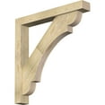 thumbnail image 1 of Ekena Millwork 6"W x 44"D x 44"H Olympic Block Rough Sawn Bracket w/ Offset Brace, Douglas Fir, 1 of 25