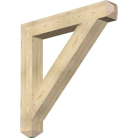 Ekena Millwork 6"W x 44"D x 44"H Traditional Craftsman Rough Sawn Bracket, Douglas Fir