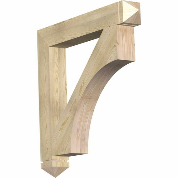Ekena Millwork 6"W x 44"D x 44"H Westlake Arts & Crafts Rough Sawn Bracket, Douglas Fir