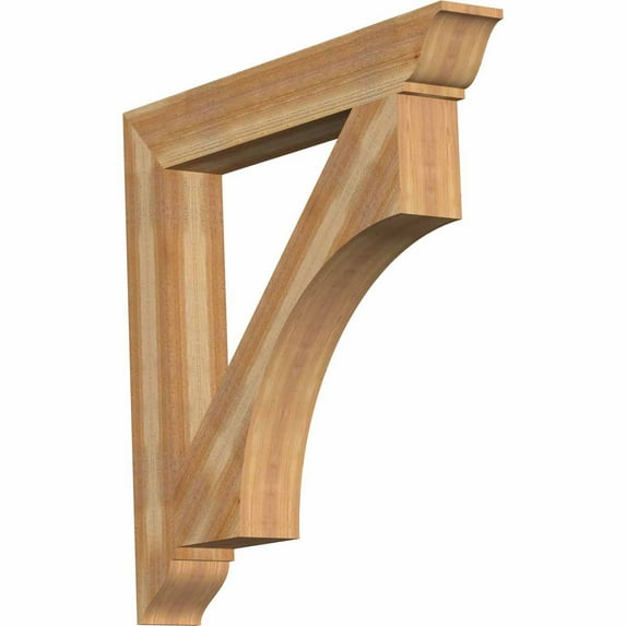 Ekena Millwork 6"W x 44"D x 44"H Westlake Traditional Rough Sawn Bracket, Western Red Cedar