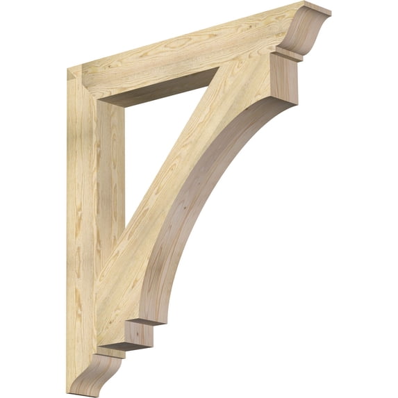 Ekena Millwork 6"W x 44"D x 48"H Imperial Traditional Rough Sawn Bracket, Douglas Fir