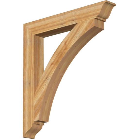 Ekena Millwork 6"W x 44"D x 48"H Thorton Traditional Rough Sawn Bracket, Western Red Cedar