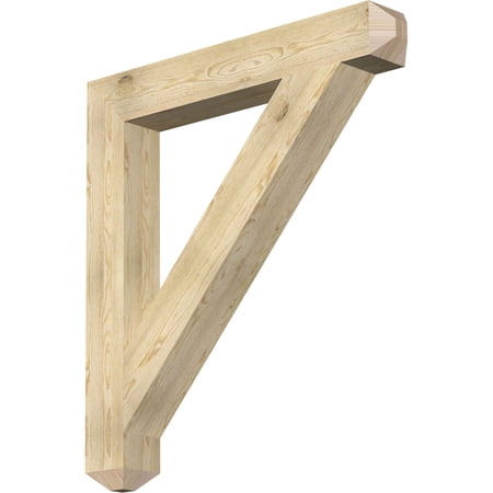 Ekena Millwork 6"W x 44"D x 48"H Traditional Craftsman Rough Sawn Bracket, Douglas Fir