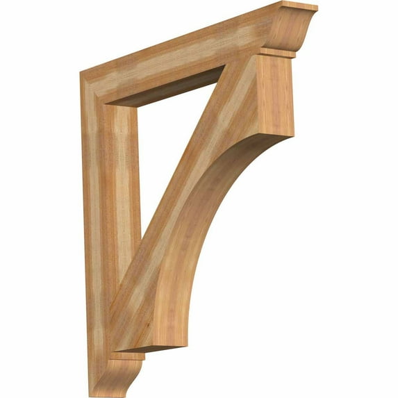 Ekena Millwork 6"W x 48"D x 48"H Westlake Traditional Rough Sawn Bracket, Western Red Cedar