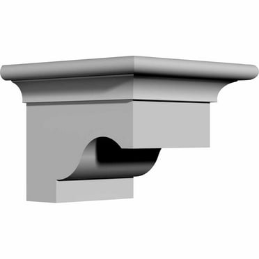 Ekena Millwork 6"W x 6 1/4"D x 4 5/8"H Wakefield Bracket (2-Pack)