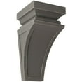 thumbnail image 1 of Ekena Millwork 6"W x 6 3/4"D x 12"H Large Nevio Wood Vintage Decor Corbel, Reclaimed Grey, 1 of 5
