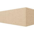 thumbnail image 1 of Ekena Millwork 6"W x 6"H x 16"L Block Woodgrain TimberThane Rafter Tail, Primed Tan, 1 of 6