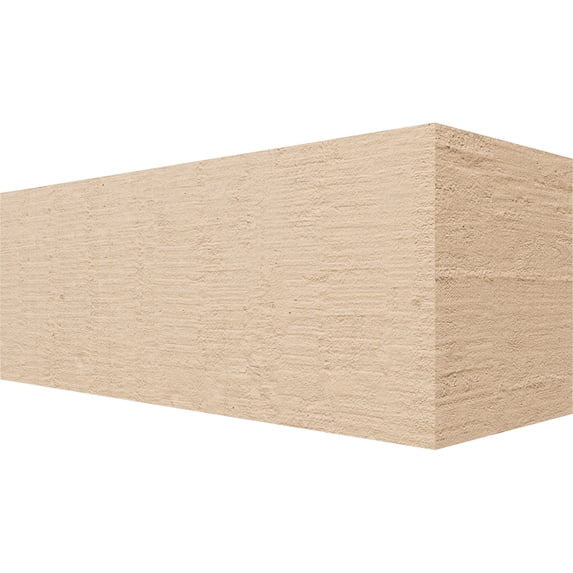 Ekena Millwork 6"W x 6"H x 16"L Block Woodgrain TimberThane Rafter Tail, Primed Tan