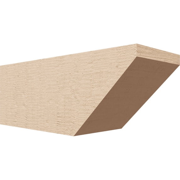 Ekena Millwork 6"W x 6"H x 16"L Concord Woodgrain TimberThane Rafter Tail, Primed Tan