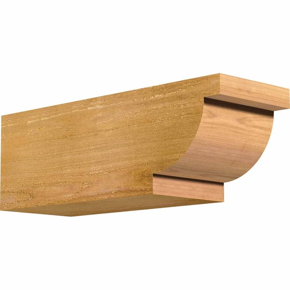 Ekena Millwork 6"W x 6"H x 18"L Alpine Rough Sawn Rafter Tail, Western Red Cedar