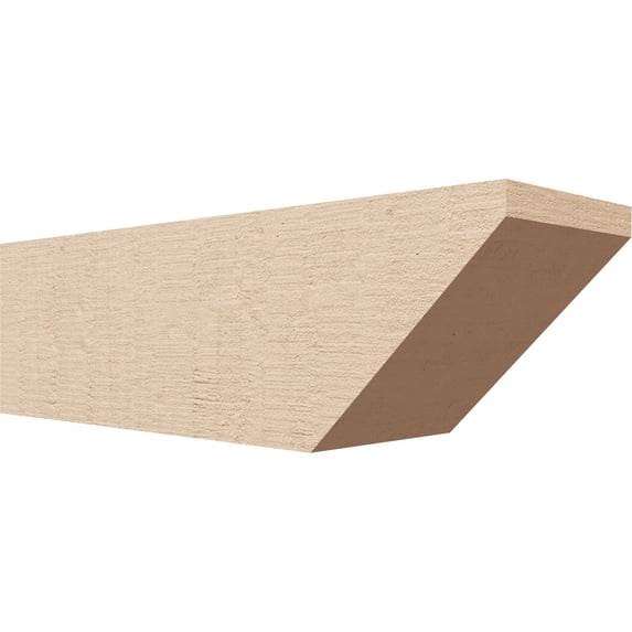 Ekena Millwork 6"W x 6"H x 20"L Concord Woodgrain TimberThane Rafter Tail, Primed Tan