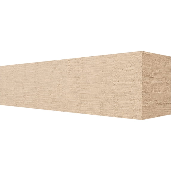 Ekena Millwork 6"W x 6"H x 24"L Block Woodgrain TimberThane Rafter Tail, Primed Tan