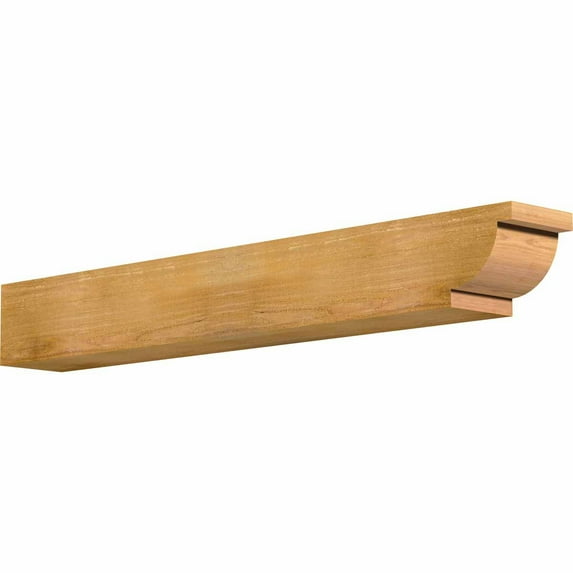Ekena Millwork 6"W x 6"H x 48"L Alpine Rough Sawn Rafter Tail, Western Red Cedar