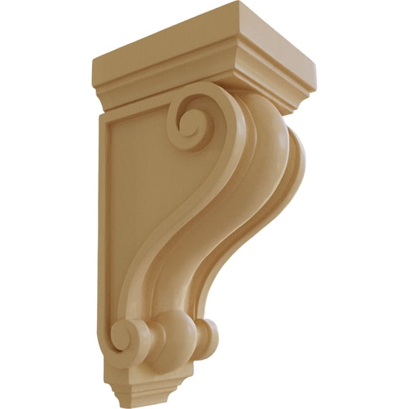 Ekena Millwork 6"W x 7"D x 13 1/4"H Devon Traditional Wood Corbel, Maple