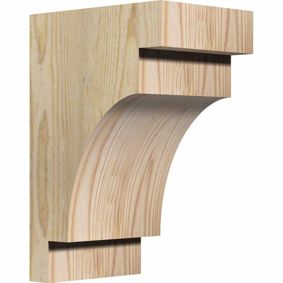 Ekena Millwork 6"W x 8"D x 12"H Mediterranean Rough Sawn Corbel, Douglas Fir
