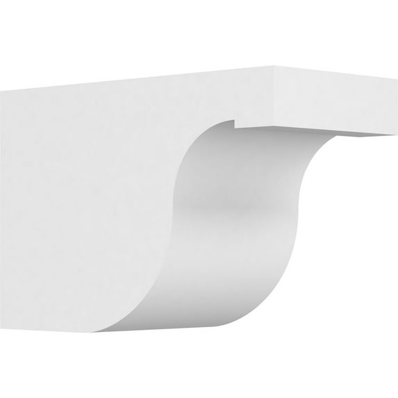 Ekena Millwork 6"W x 8"H X 12"L Standard Del Monte Architectural Grade PVC Rafter Tail