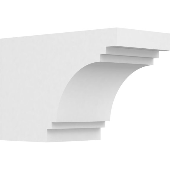 Ekena Millwork 6"W x 8"H X 12"L Standard Pescadero Architectural Grade PVC Rafter Tail