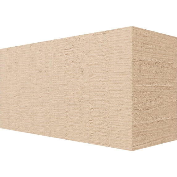 Ekena Millwork 6"W x 8"H x 16"L Block Woodgrain TimberThane Rafter Tail, Primed Tan