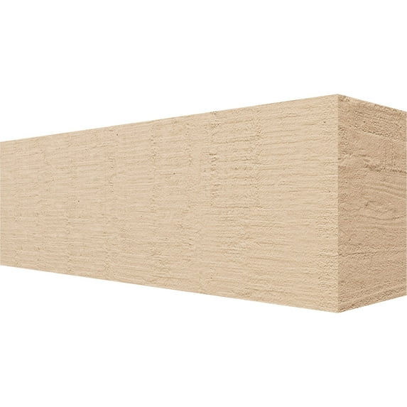 Ekena Millwork 6"W x 8"H x 24"L Block Woodgrain TimberThane Rafter Tail, Primed Tan