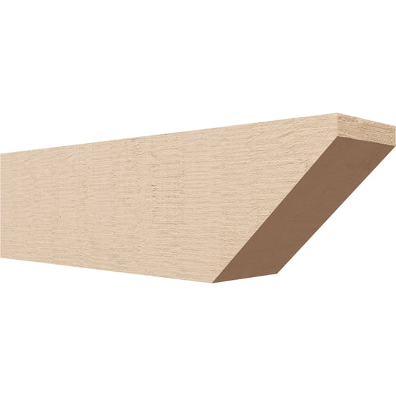 Ekena Millwork 6"W x 8"H x 28"L Concord Woodgrain TimberThane Rafter Tail, Primed Tan