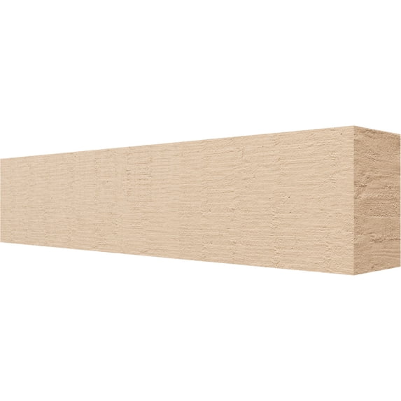 Ekena Millwork 6"W x 8"H x 36"L Block Woodgrain TimberThane Rafter Tail, Primed Tan